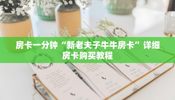 房卡一分钟“新老夫子牛牛房卡”详细房卡购买教程